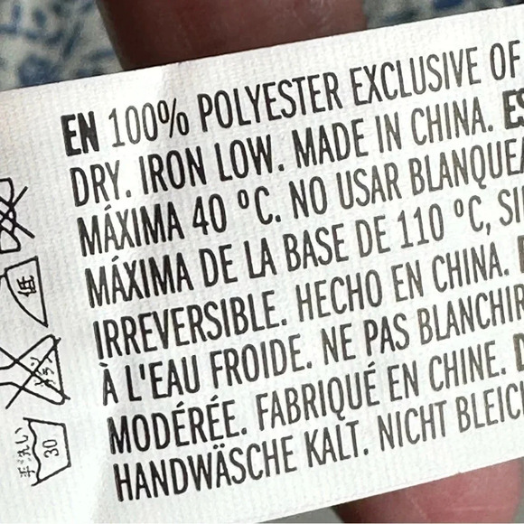 La Ven Cottage Core Blue Ditsy Floral Blouse Gorgeous Tie Back Detail Medium‎ - Picture 4 of 10